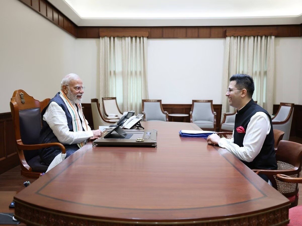 पीएम मोदी से मिले राघव चड्ढा,पंजाब   के राजनीतिक हालात पर हुई चर्चा  