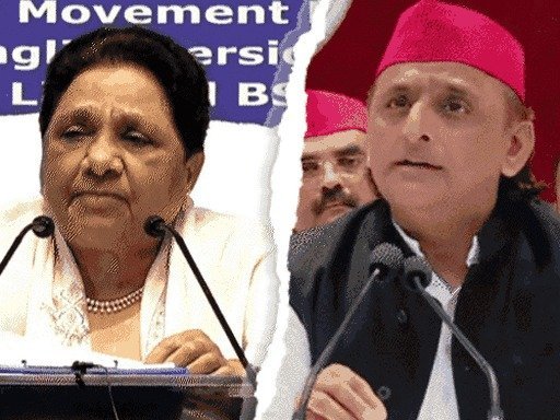 गिरगिट की तरह रंग बदलती है सपा : मायावती