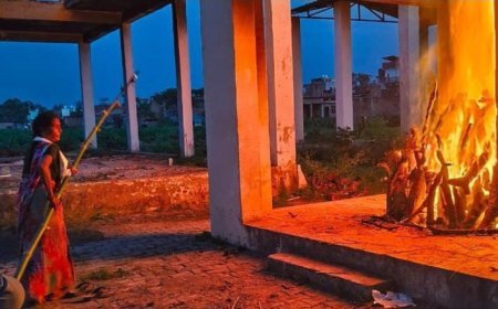 बहन ने भाई को दी मुखाग्नि, बीमारी से हुई मौत के बाद निभाया अंतिम संस्कार का फर्ज