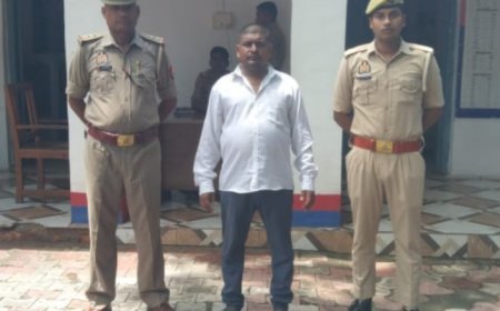 वारंटी अभियुक्त गिरफ्तार, न्यायालय भेजा
