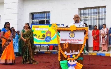 रामेश्वरम इंटरनेशनल एकेडमी में स्वतंत्रता दिवस का भव्य समारोह