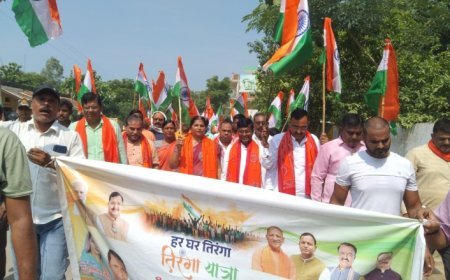 *भाजपा मीरजापुर के नेतृत्व में जनपद के विभिन्न मंडलों में निकली भव्य तिरंगा यात्रा*