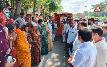 कलश वंदन यात्रा में सांसद ने पूजन कर संत रविदास को किया नमन
