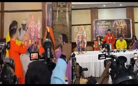 दिल्ली में पीएम मोदी की आरती, पढ़ी गई ‘मोदी चालीसा’, वीडियो पर विवाद