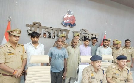 बेलामऊ हत्याकांड का 24 घंटे में खुलासा, हिस्ट्रीशीटर समेत 6 आरोपी गिरफ्तार, बंदूक बरामद