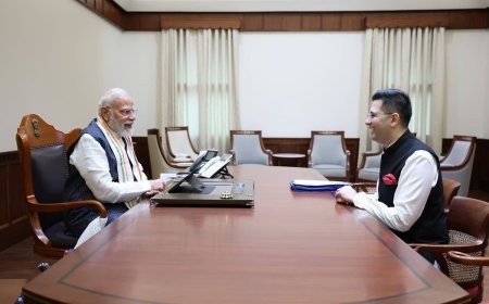 पीएम मोदी से मिले राघव चड्ढा,पंजाब   के राजनीतिक हालात पर हुई चर्चा  
