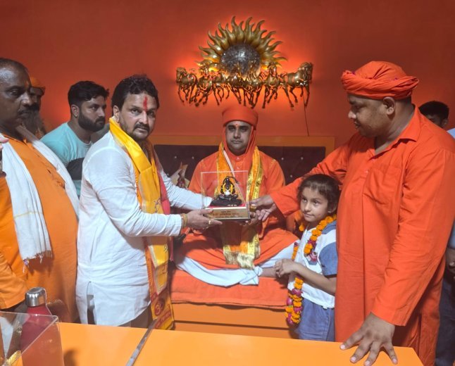पवित्र तीर्थ भुंइया ताली में सिद्ध दिव्यतम त्रिशूल की स्थापना; फल-तुलादान एवं महापूजन के साथ भव्य आयोजन संपन्न
