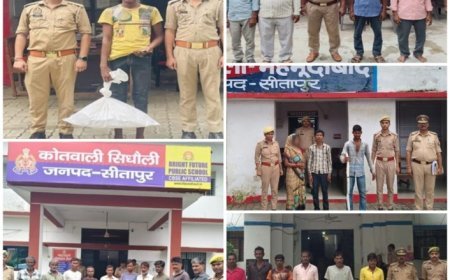 सीतापुर पुलिस का बड़ा क्रैकडाउन: विशेष अभियान में 40 वांछित व वारंटी अभियुक्त गिरफ्तार