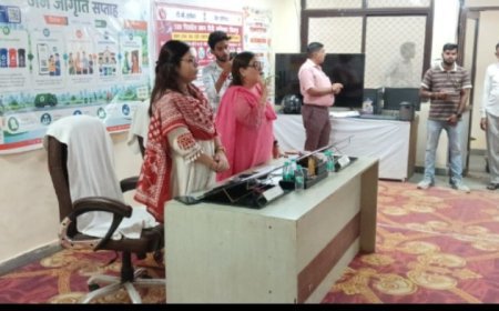चेयरमैन नेहा अवस्थी व ईओ सीमा सिंह की मौजूदगी में स्वच्छता का संकल्प