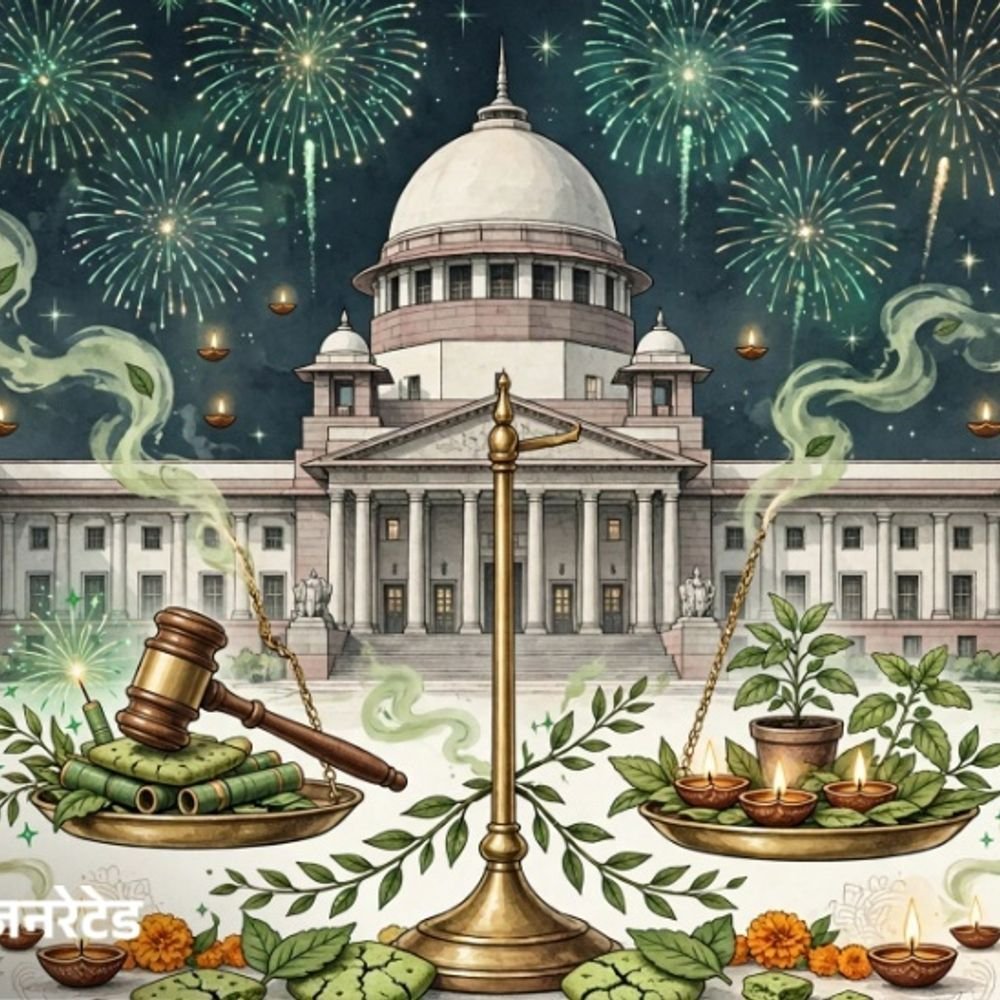 सुप्रीम कोर्ट बोला-पटाखों पर पूरी तरह बैन का मूड नहीं:लेकिन आदेश लागू नहीं हुए तो हर साल निर्देश देना मजाक बन जाएगा