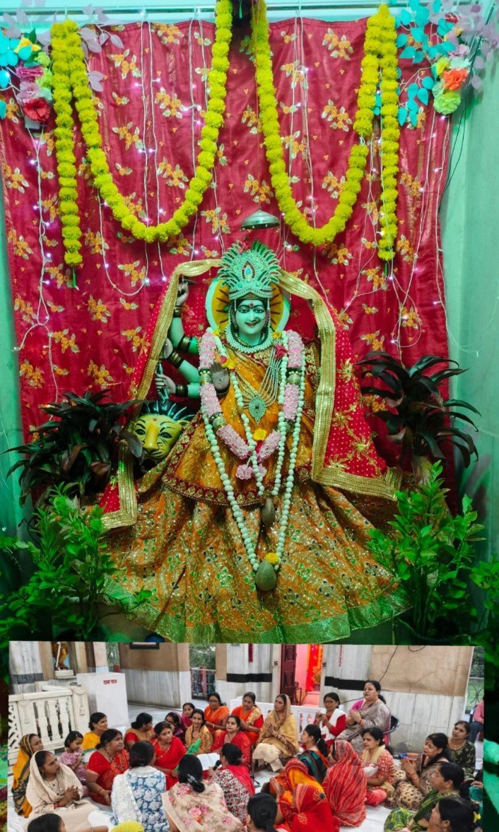 बिरला मंदिर में माता चंद्रघंटा की भव्य आरती, जयकारों से गूंजा मंदिर परिसर