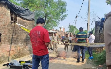 शराब के नशे में विवाद के बाद वारदात, खड़ंजे पर मिला 40 वर्षीय राममूर्ति का खून से लथपथ शव; आरोपी भाई फरार