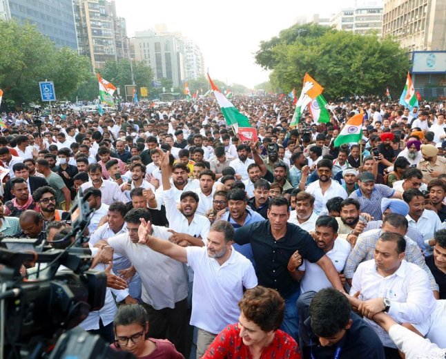 दिल्ली-व्यापारियों का राहुल गांधी को 4 दिन में दूसरा लेटर:1 नवंबर की रैली टालने की मांग; कहा- ₹10 हजार करोड़ का नुकसान होगा